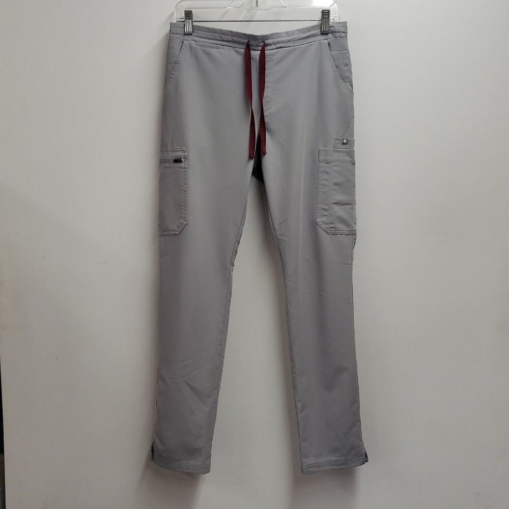 Figs Yola Skinny Scrub Pants Women's Size Small Gray